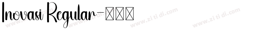 Inovasi Regular字体转换